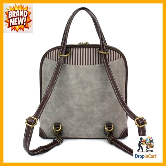 Convertible Vegan Leather Backpack Purse Chic Versatile Adjustable Strap main image 6